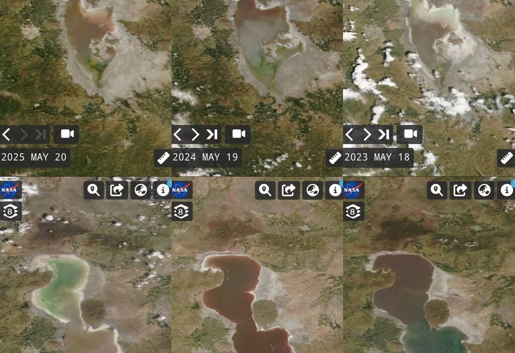 وضعیت نگران‌کننده دریاچه ارومیه در اردیبهشت ۱۴۰۴؛ پایین‌ترین سطح آب در شش سال گذشته